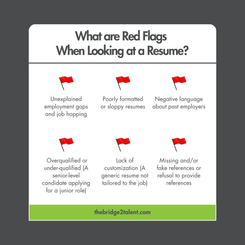 red flags on resume